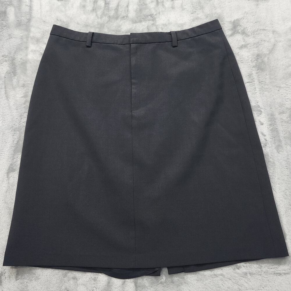 Vintage Y2K‎ GAP Skirt Womens 8 Black Stretch Wool Blend Lined Preppy Office